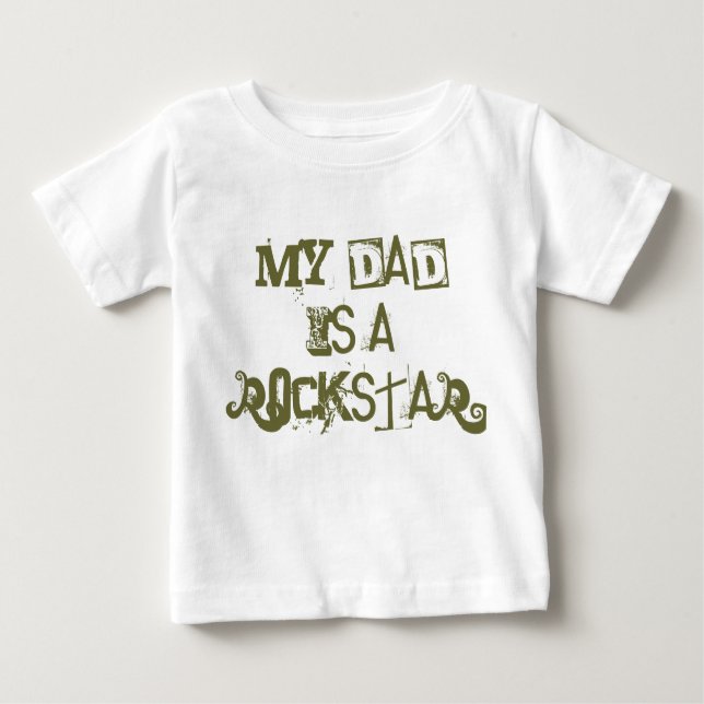 Min Pappa är en Rockstar Tee (Framsida)