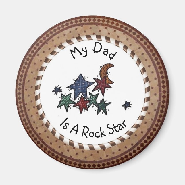 Min Pappa är en Rockstjärna Magnet (Framsidan)