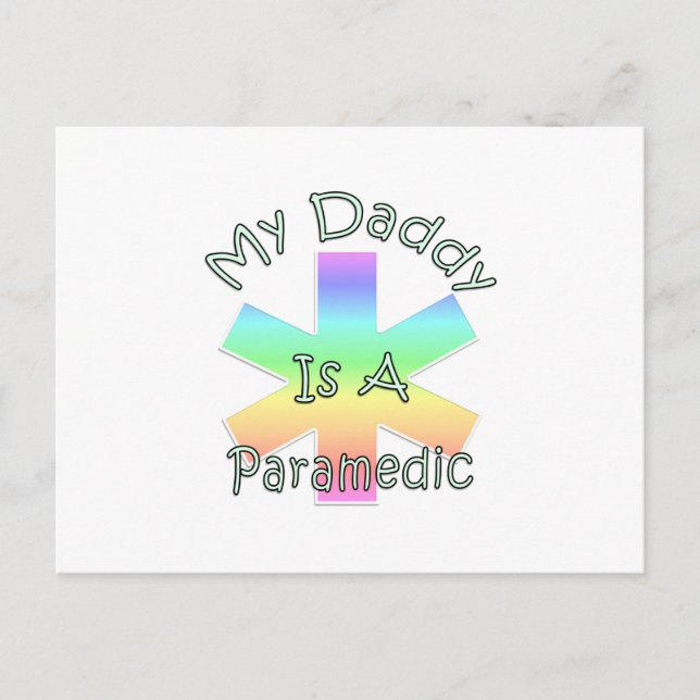 Min pappa är en Sjukvårdare Vykort (Framsida)