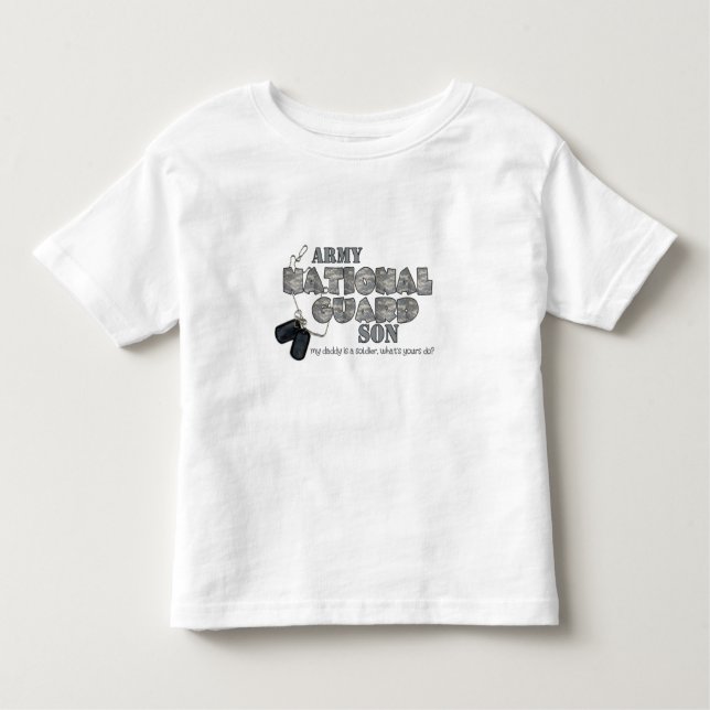 min pappa är en soldat vad är din gör? t-shirt (Framsida)