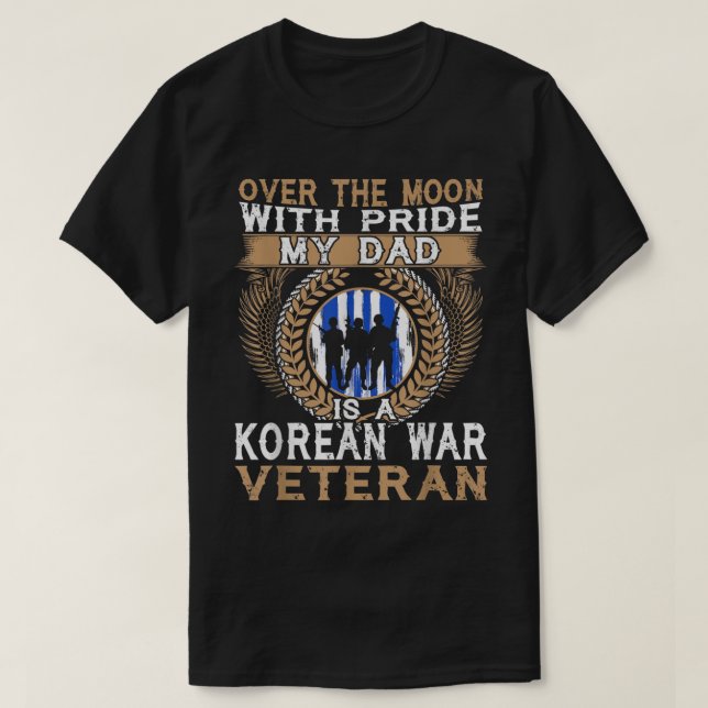 Min Pappa är en sydkoreansk Krig-veteran T Shirt (Design framsida)