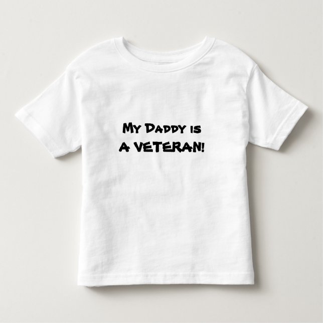 Min pappa är EN VETERAN! T-shirt (Framsida)