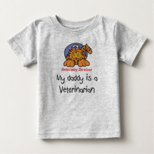Min pappa är en veterinär- begynna T-tröja Tee
