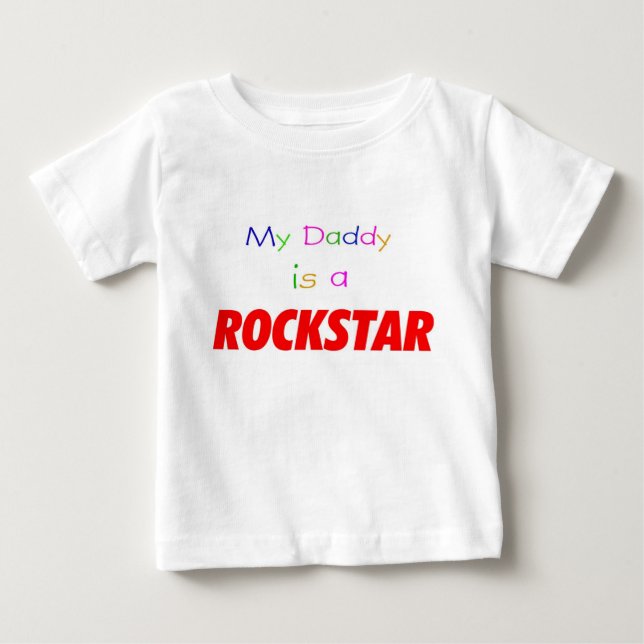 Min pappa är ett rockstar tee shirt (Framsida)