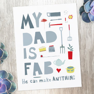 Min Pappa är Fab Vykort