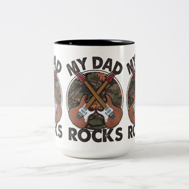 Min Pappa Är Fantastisk Två-Tonad Mugg (Center)