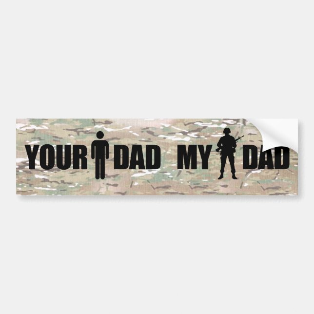 Min pappa är i militären bildekal (Framsidan)