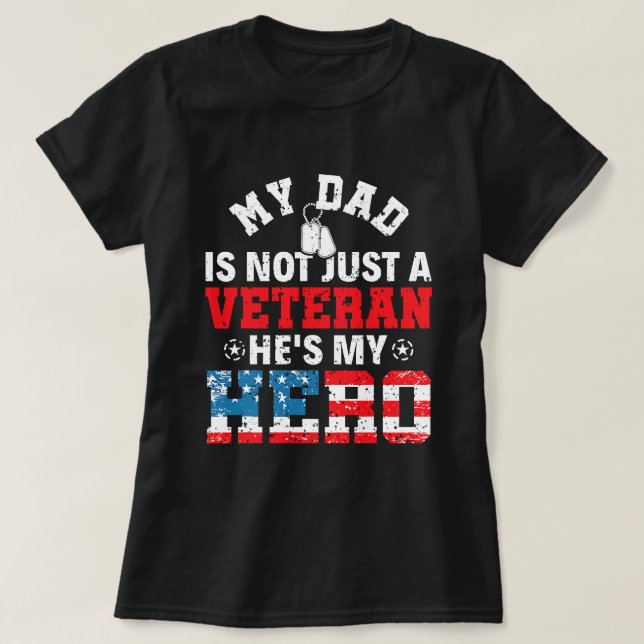 Min Pappa är inte bara en veteran... T Shirt (Design framsida)