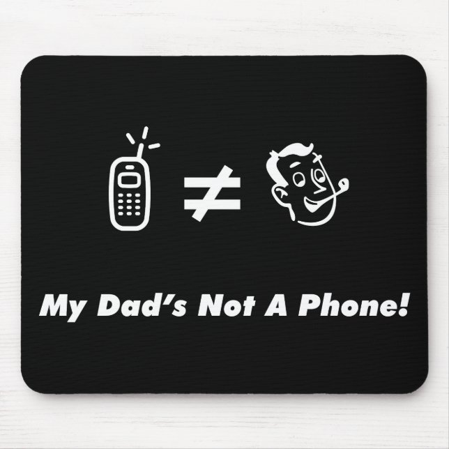 Min pappa är inte en telefon musmatta (Framsidan)
