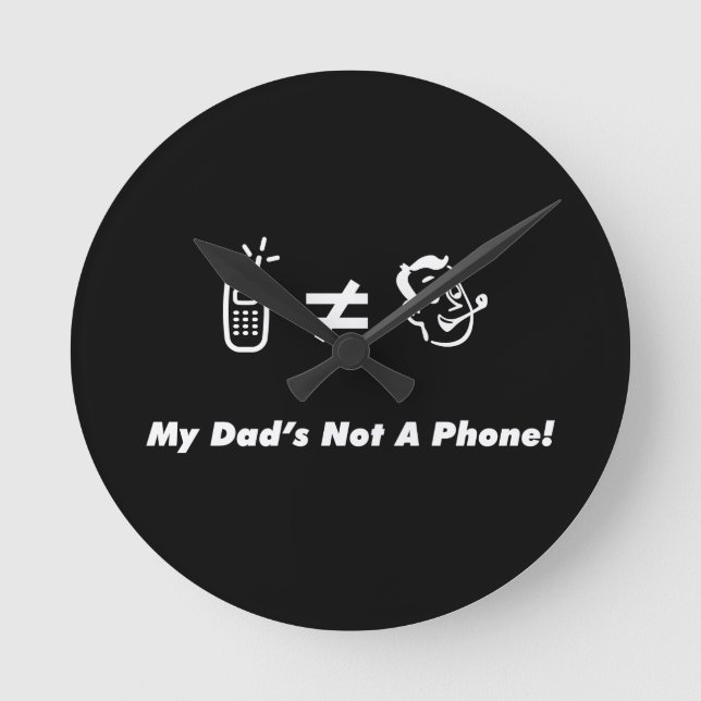 Min pappa är inte en telefon rund klocka (Framsida)