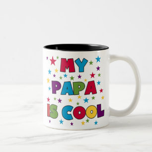 Min pappa är kall Två-Tonad mugg