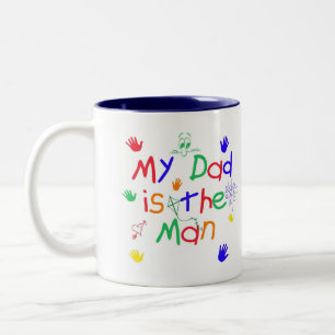 Min Pappa är mannen Två-Tonad Mugg