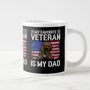 Min pappa är min favoritveteran Militäre farpresen Jumbo Mugg
