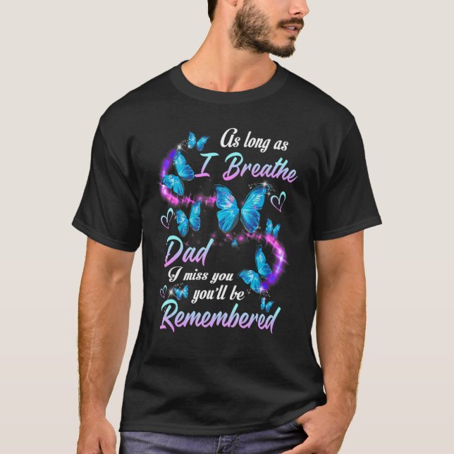 Min Pappa är min Guardian Angel Pappor Girl Far T Shirt (Framsida)