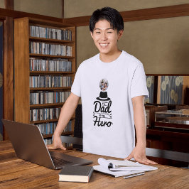 Min Pappa är min Hero| Fars dag Speciell med foto T Shirt