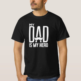 Min Pappa är min Hero-Fars dag-typografi T Shirt
