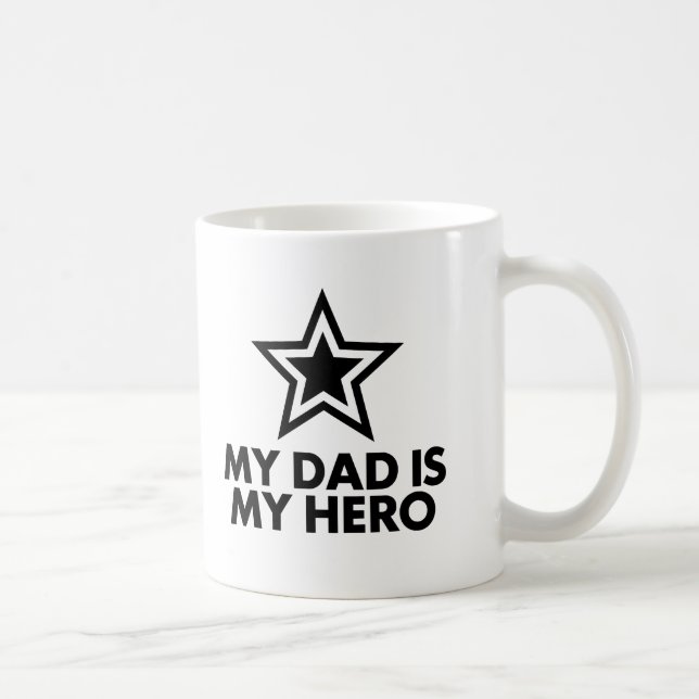 Min Pappa är min Hero Kaffemugg (Höger)
