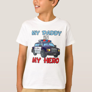 Min pappa är min Hero-polis T Shirt