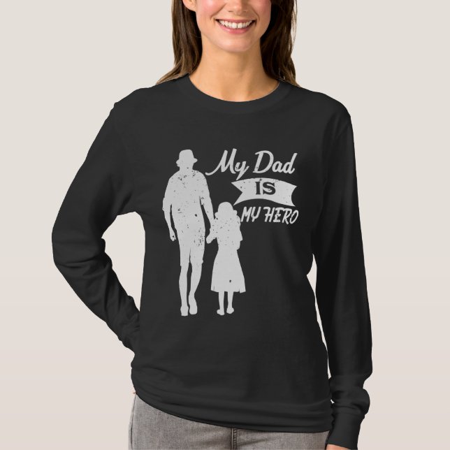 Min Pappa är min Hero T Shirt (Framsida)