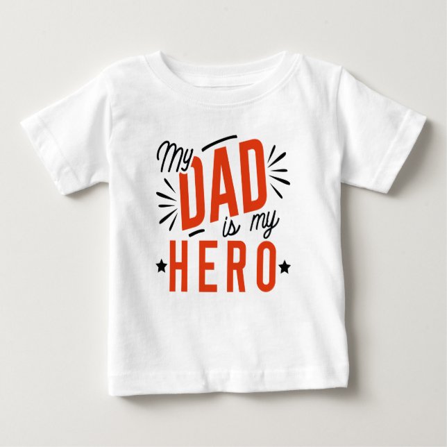 Min Pappa är min Hero T Shirt (Framsida)