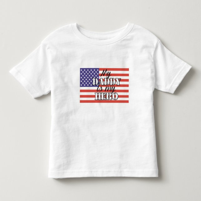 Min pappa är min hjälte t-shirt (Framsida)