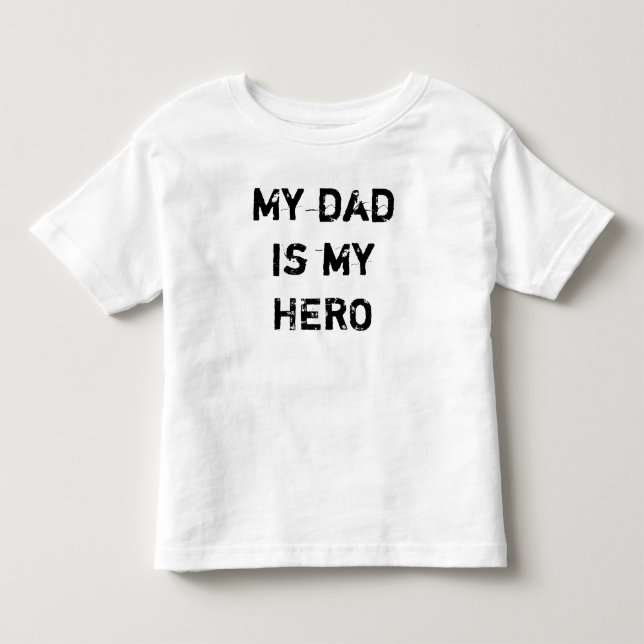 Min pappa är min HJÄLTE Tee Shirt (Framsida)