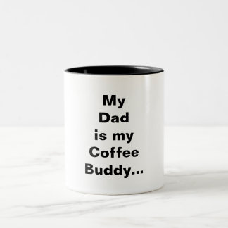 Min pappa är min kaffekompis Två-Tonad mugg