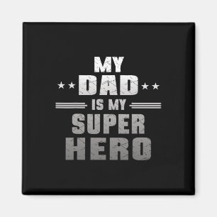 Min Pappa är min Toppen Hero pappa Pa Fars dag Magnet