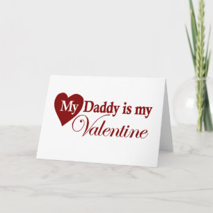 Min pappa är min valentin helgkort