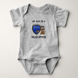 Min pappa är polis Baby Bodykostym T Shirt