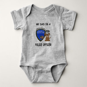 Min pappa är polis Baby Bodykostym T Shirt