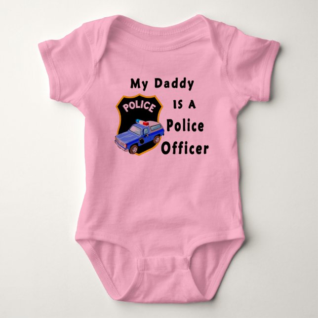 Min pappa är polis t shirt (Framsida)