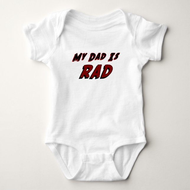 Min pappa är Rad-bodysuiten Tee Shirt (Framsida)