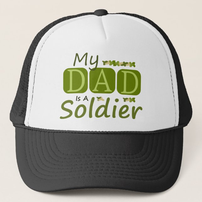 Min Pappa är soldat Truckerkeps (Framsida)