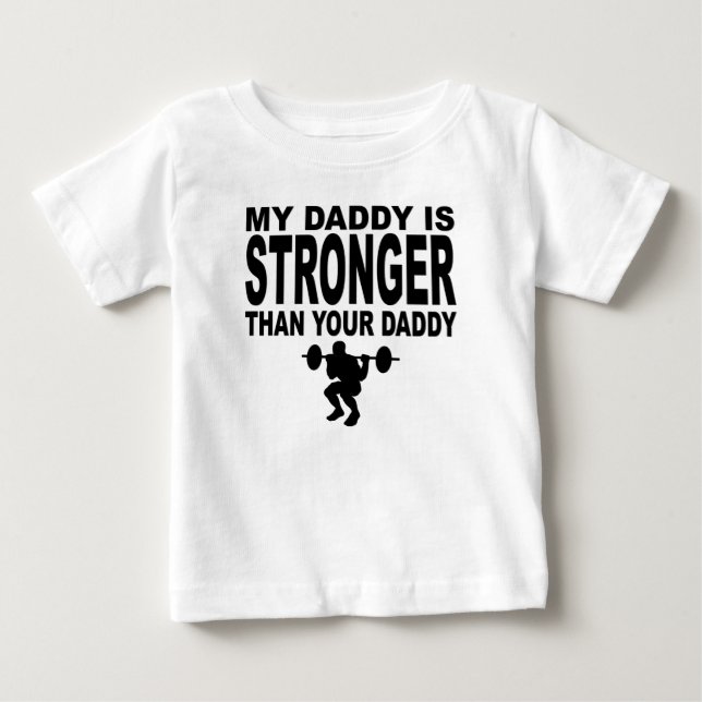 Min pappa är starkare än din pappa tee (Framsida)