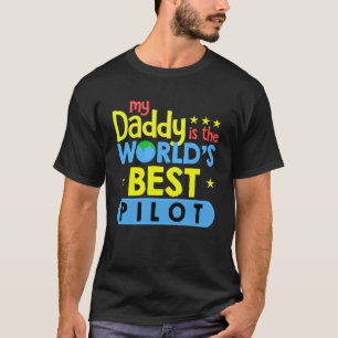Min pappa är världens bästa pilotflyg t shirt