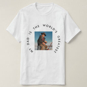 MIN PAPPA ÄR VÄRLDSMÄSTARE FARS DAG FOTO T SHIRT