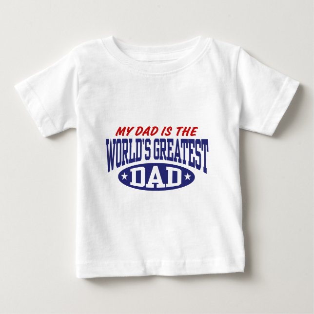 Min Pappa är Världsmästare Pappa T Shirt (Framsida)