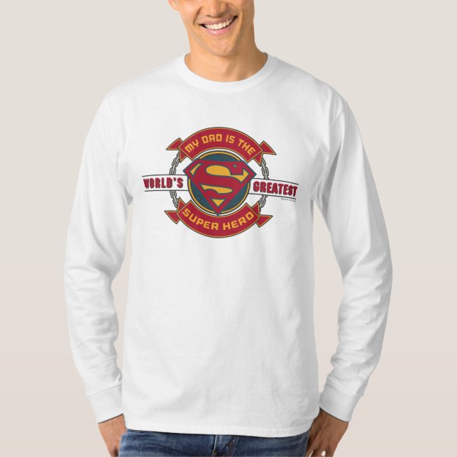 Min Pappa är Världsmästare Toppen Hero Tee (Framsida)