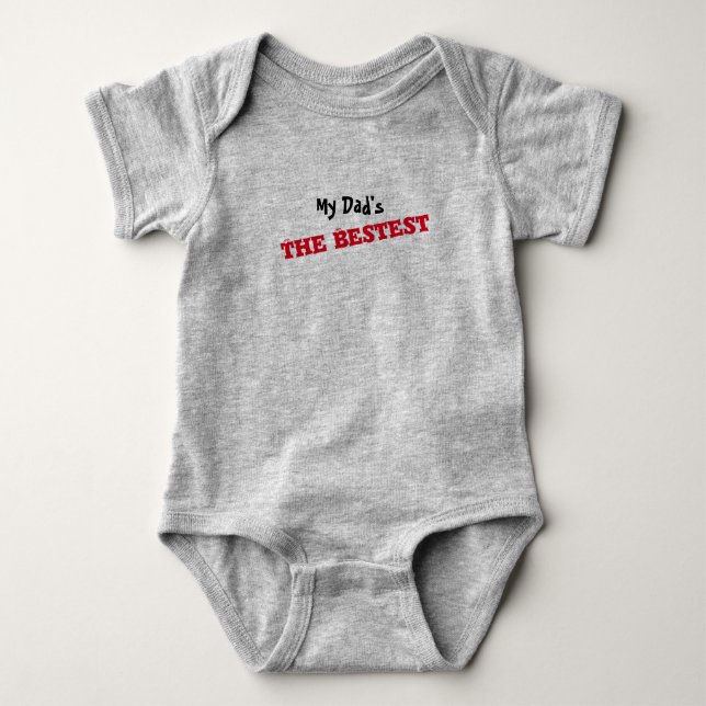Min pappa Bestest - Tee Shirt (Framsida)