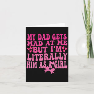 Min pappa blir arg på mig men jag är bokstavligen kort