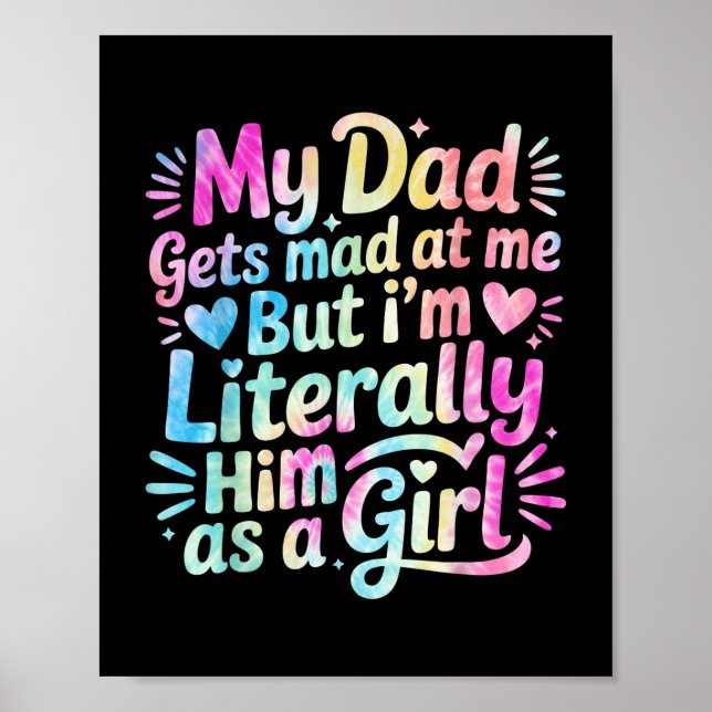 Min Pappa blir mad åt mig, men jag och#39;m boksta Poster (Framsidan)