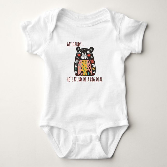 "Min Pappa"-budskap T Shirt (Framsida)