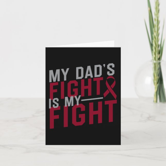 Min Pappa Fight är min Fight Sickle Cell Anemia Aw Kort (Framsida)