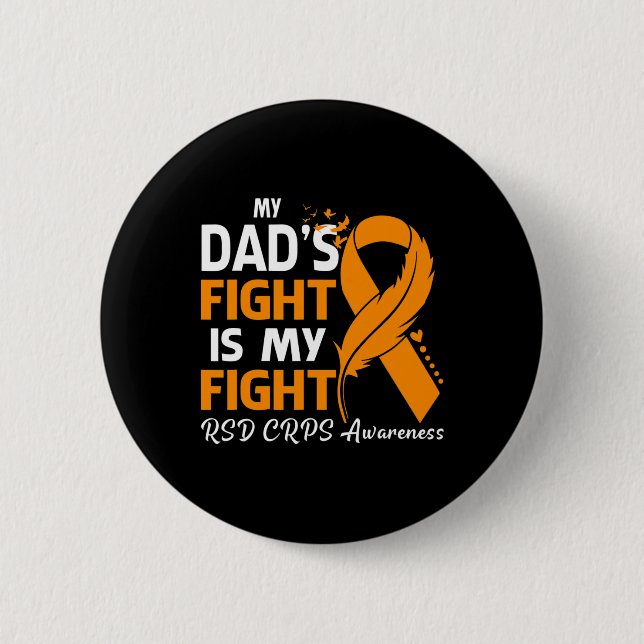 Min Pappa Fight är min kamp mot Rsd Crps Awareness Knapp (Framsida)