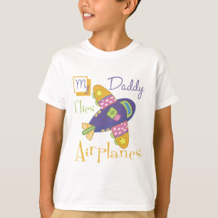 Min pappa flyger flygplan t-shirt