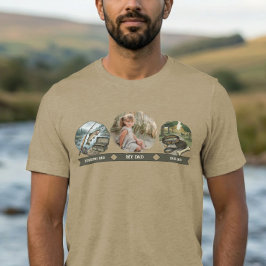 Min Pappa Foto Fiskande Pappa och Hundpappa T Shirt