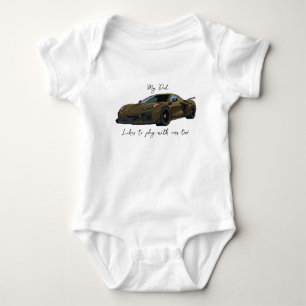 Min Pappa gillar att leka med Corvettes C8 Bronze T Shirt