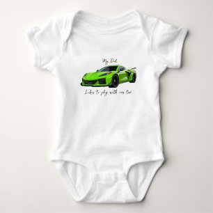 Min Pappa gillar att leka med Corvettes C8 Lime Gr T Shirt