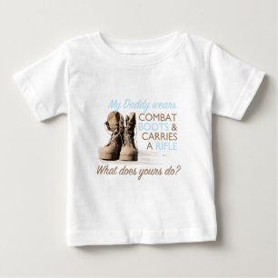 Min pappa ha på sig stridkängor tee shirt